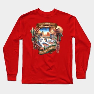 Sedona Cat Southwest Style Nana Love 38C Long Sleeve T-Shirt